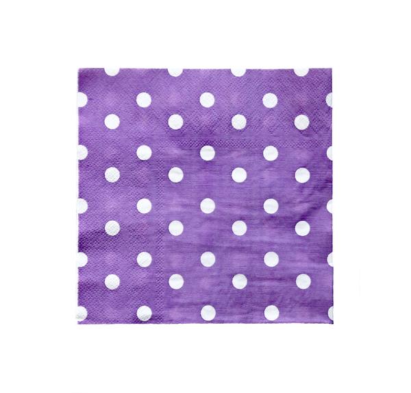 Lavender polka dot napkins