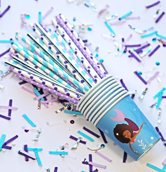 Mermaid Party Straw Mix
