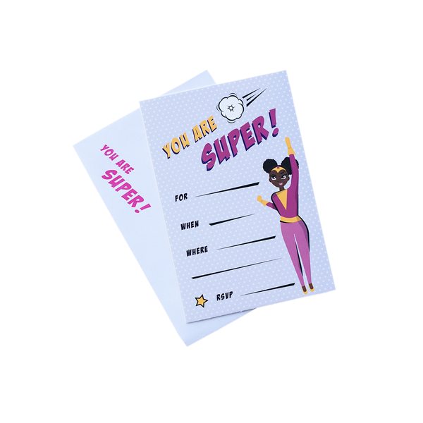Supergirl Invitations